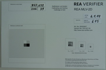 REA MLV-2D校準板